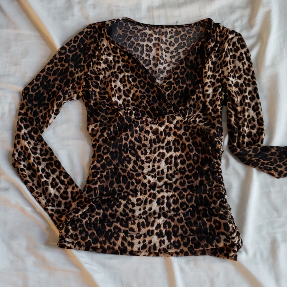 Leopard print blouse